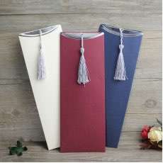 Pocket Invitation Card with Tassel Business Invitation Card Customized 